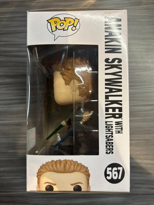 Funko POP! Star Wars : Anakin Skywalker [With Lightsabers](2022 Fall Convention)(Damaged Box) #567