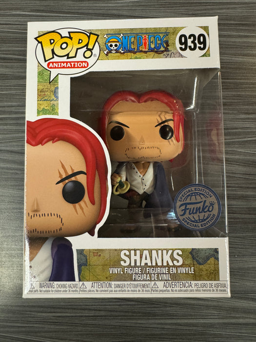 Funko POP! Animation: One Piece - Shanks (New Special Edition Sticker) #939