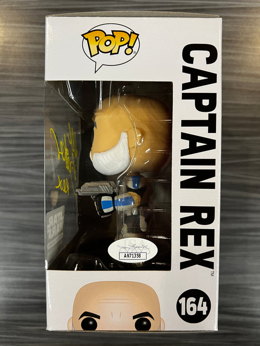 Funko POP! Star Wars Rebels: Captain Rex (Smugglers Bounty)(Signed/Dee Bradley Baker/JSA)[B] #164