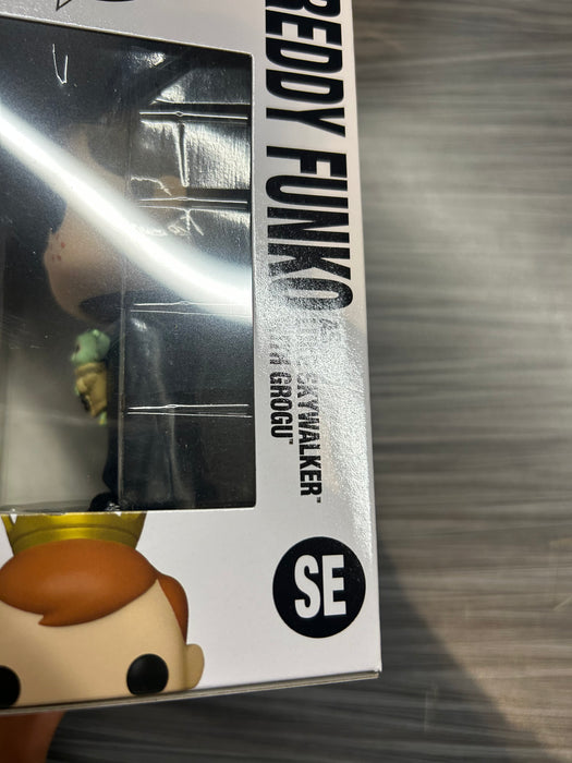 Funko POP! Camp Fundays: Freddy Funko As Luke Skywalker with Grogu (2023 Camp Fundays)(4,000 PCS)(Damaged Box)[B] #SE