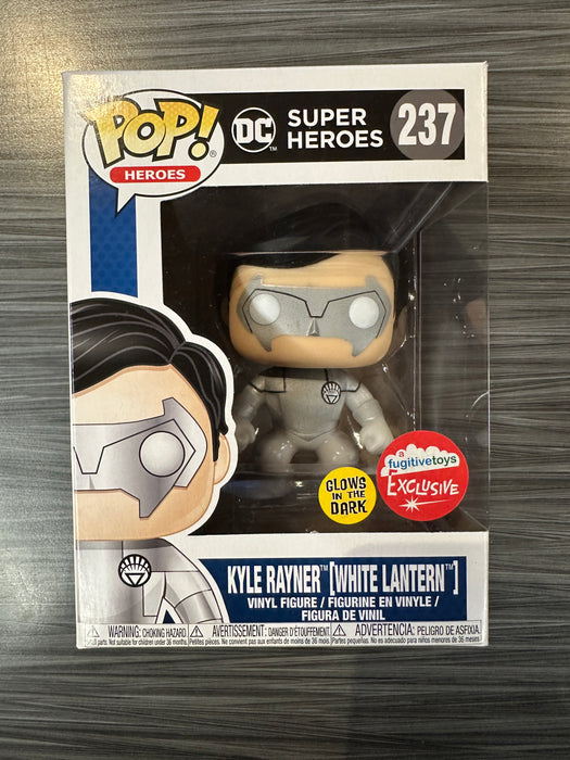Funko POP! Heroes: Super Heroes - Kyle Rayner White Lantern (GiTD)(Fugitive Toys)(Damaged Box) #237