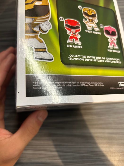 Funko POP! Television: Mighty Morphin Power Rangers- White Ranger (Damaged Box) #405