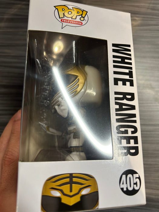 Funko POP! Television: Mighty Morphin Power Rangers- White Ranger (Damaged Box) #405