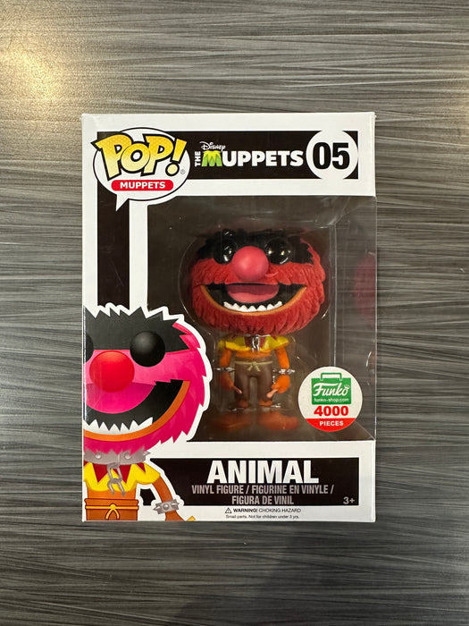 Funko POP! Muppets: The Muppets - Animal (Flocked)(Funko 4000 Pcs)(Damaged Box) [B] #05