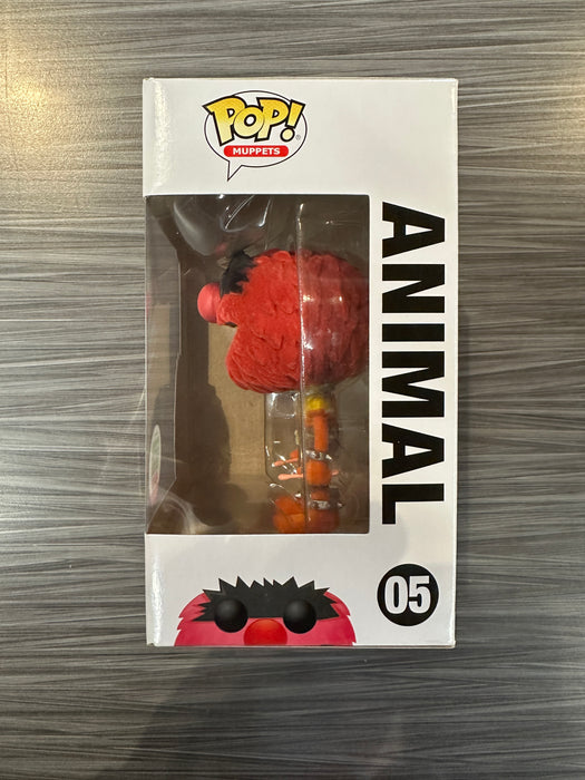 Funko POP! Muppets: The Muppets - Animal (Flocked)(Funko 4000 Pcs)(Damaged Box) [B] #05