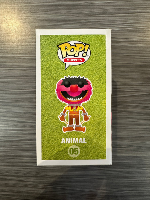 Funko POP! Muppets: The Muppets - Animal (Flocked)(Funko 4000 Pcs)(Damaged Box) [B] #05