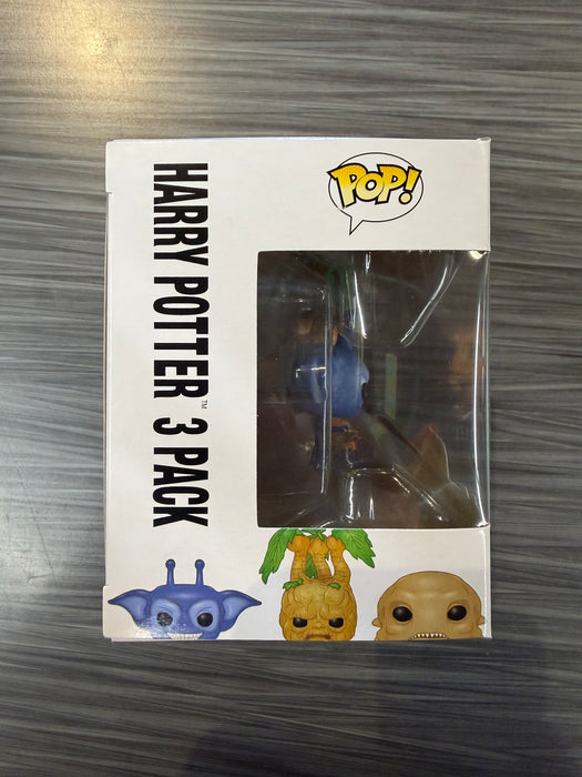 Funko POP! Harry Potter: Cornish Pixie, Mandrake & Grindylow [3 Pack](2016 Summer Convention)(Damaged Box)