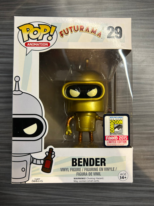 Funko POP! Animation: Futurama - Bender (2015 SDCC)(Damaged Box) #29