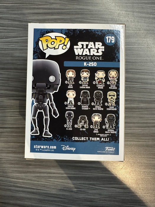 Funko POP! Star Wars Rogue One: K-2SO [w/ Blaster] (2017 NYCC)(Damaged Box) #179