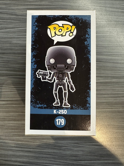 Funko POP! Star Wars Rogue One: K-2SO [w/ Blaster] (2017 NYCC)(Damaged Box) #179