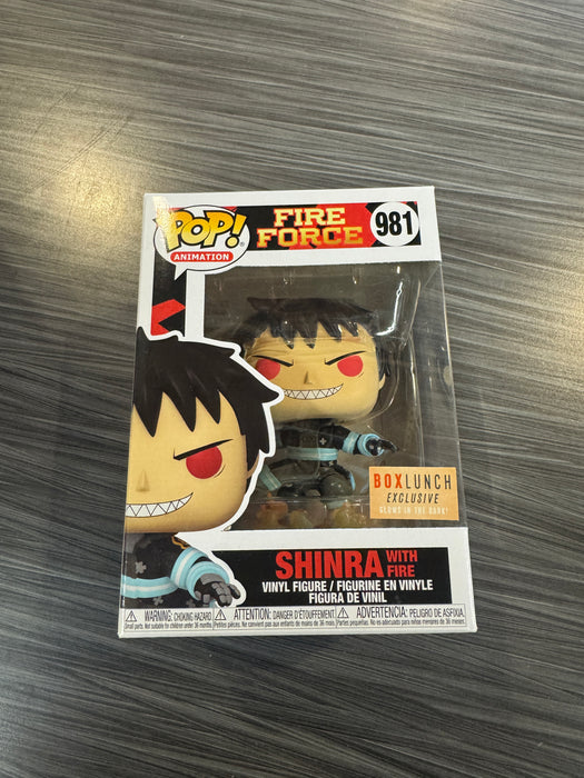Funko POP! Animation: Fire Force - Shinra w/ Fire (GiTD)(BoxLunch)(Damaged Box)[A] #981