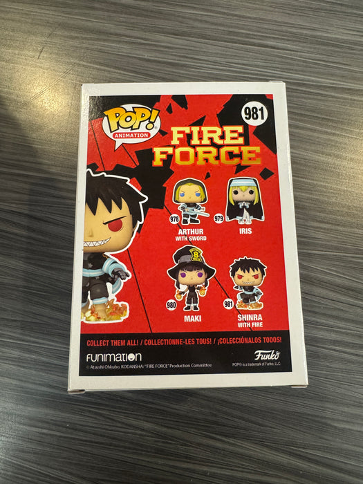 Funko POP! Animation: Fire Force - Shinra w/ Fire (GiTD)(BoxLunch)(Damaged Box)[A] #981