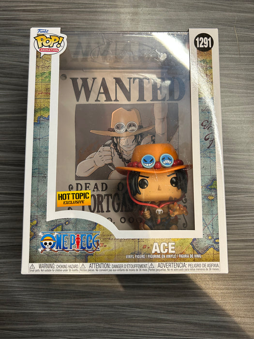 Funko POP! Animation: One Piece - Ace [Wanted Poster] (Hot Topic)(Damaged Box) #1291