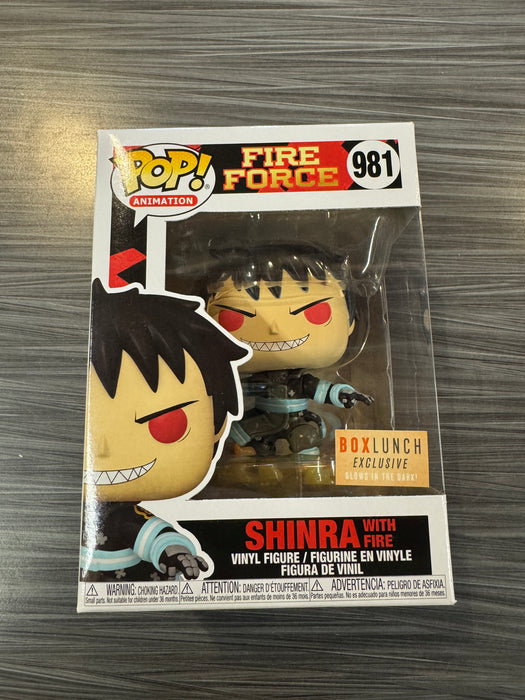 Funko POP! Animation: Fire Force - Shinra w/ Fire (GiTD)(BoxLunch)(Damaged Box)[B] #981