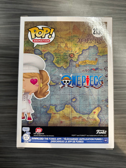 Funko POP! Animation: One Piece - Charlotte Pudding (Funko Sticker/Pre-Release Chalice)(Damaged Box) #2136