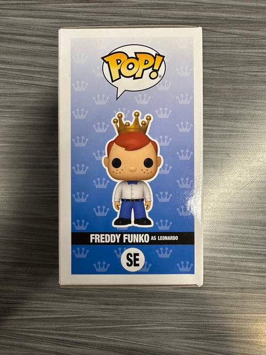 Funko POP! Funko: Freddy Funko As Leonardo (2025 Fundays Online 500 PCS)(Metallic)(Damaged Box) #SE