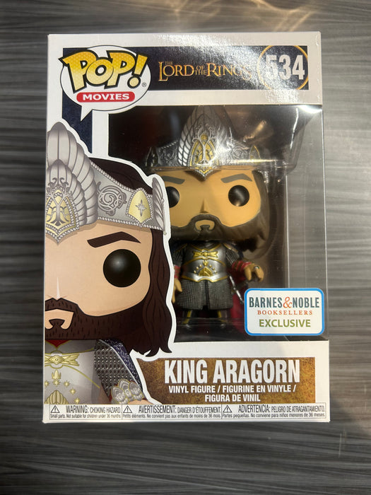 Funko POP! Movies: The Lord of The Rings - King Aragorn (B&N)(Damaged Box) #534