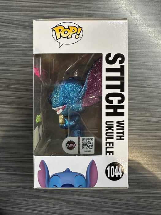 Funko POP! Disney: Lilo & Stitch - Stitch With Ukulele (Diamond)(Entertainment Earth)(Damaged Box)(Signed/Chris Sanders/SWAU) #1044