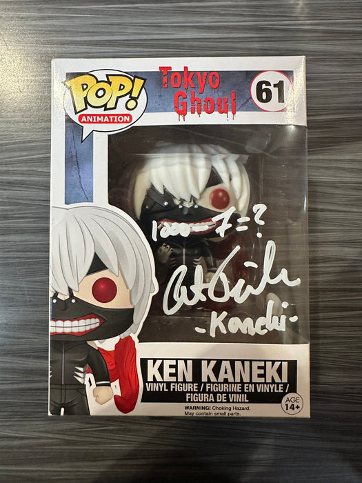 Funko POP! Animation: Tokyo Ghoul - Ken Kaneki (Signed/Austin Tindle/JSA)(Damaged Box) #61
