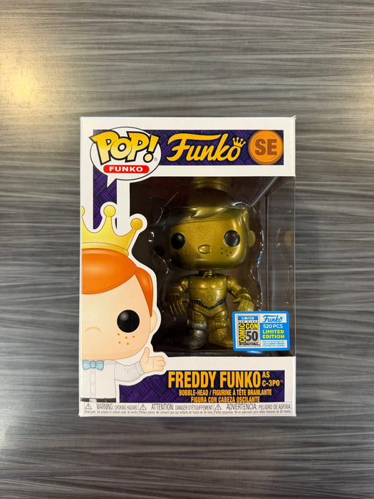 Funko POP! Freddy Funko as C-3PO (2019 SDCC/520 PCS)(Damaged Box) #SE