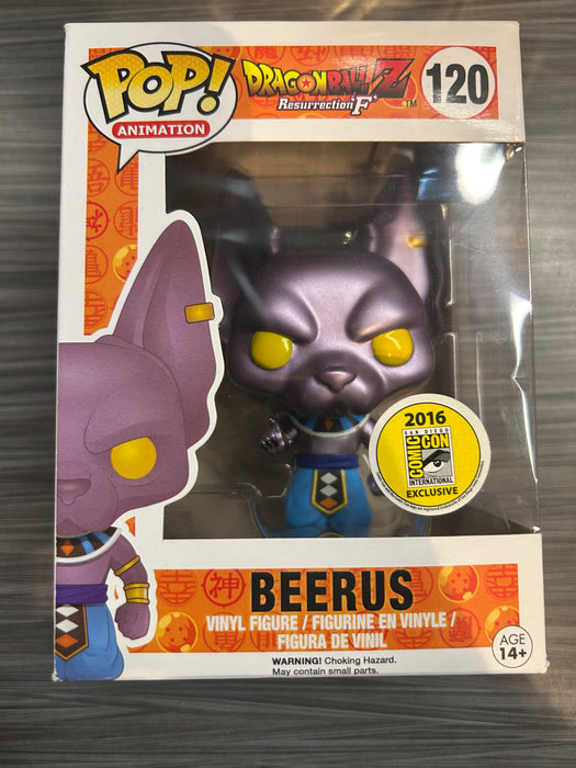 Funko POP! Animation: DragonBall Z - Beerus (2016 SDCC)(Damaged Box*) #120