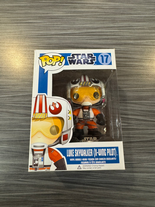 Funko POP! Star Wars: Luke Skywalker (X-Wing Pilot)[Blue Box/Small Font](Damaged Box) #17