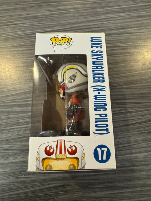 Funko POP! Star Wars: Luke Skywalker (X-Wing Pilot)[Blue Box/Small Font](Damaged Box) #17