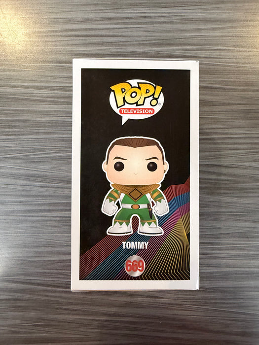 Funko POP! Television: Power Rangers - Tommy [Metallic](7BAP 35pcs)(Signed/Jason David Frank/JSA)(Damaged Box) #669