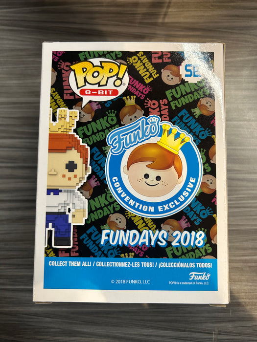 Funko POP! 8-BIT: Freddy Funko (GiTD)(2018 SDCC)(500 PCS)(Blue)(Damaged Box)[A] #SE