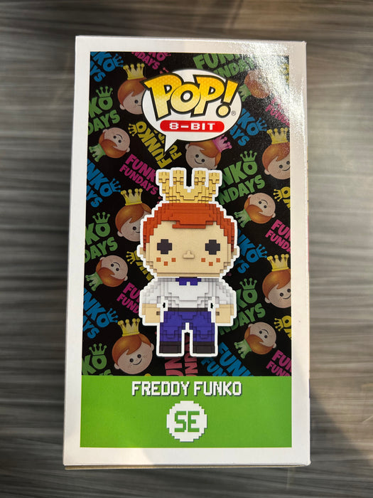 Funko POP! 8-BIT: Freddy Funko (GiTD)(2018 SDCC)(500 PCS)(Blue)(Damaged Box)[A] #SE