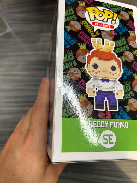 Funko POP! 8-BIT: Freddy Funko (GiTD)(2018 SDCC)(500 PCS)(Blue)(Damaged Box)[A] #SE