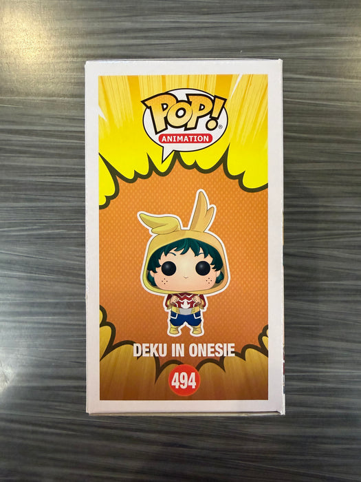 Funko POP! Animation: My Hero Academia - Deku In Onesie (GameStop)(7BAP 10pcs)(Signed/Justin Briner/JSA) #494
