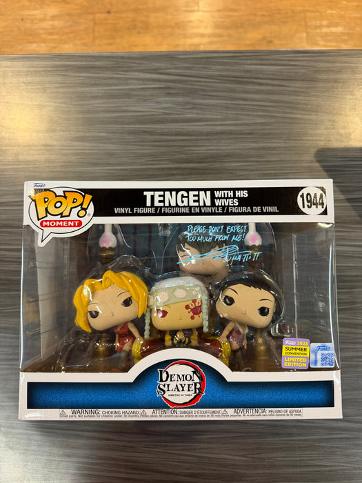 Funko POP! Animation: Moment - Demon Slayer - Tengen with His Wives (2025 Summer Convention)(Signned/Emi Lo/JSA) #1944