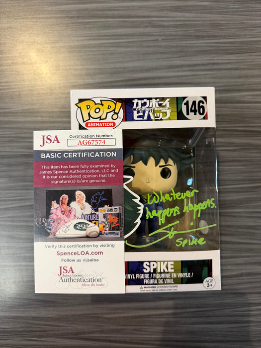 Funko POP! Animation: Cowboy Bebop - Spike (Signed/Steve Blum/JSA)(Damaged Box) #146