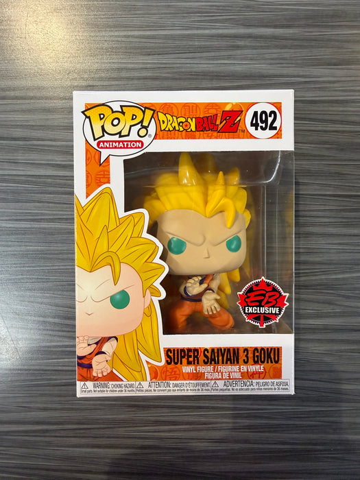 Funko POP! Animation: Dragon Ball Z - Super Saiyan 3 Goku (EB Exclusive)(Damaged Box) #492