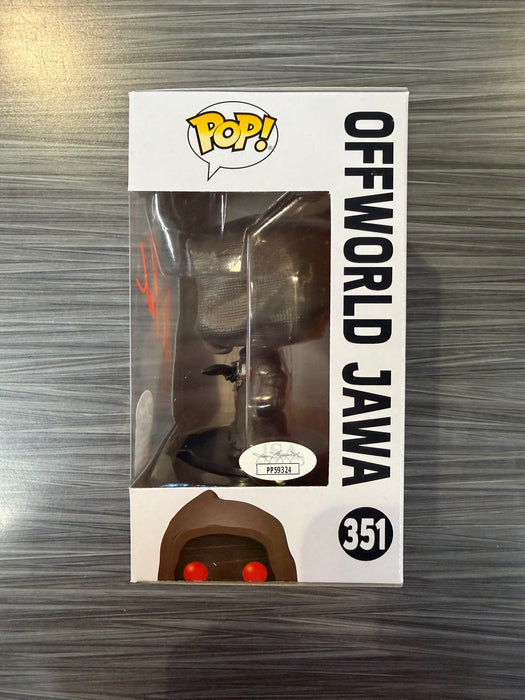 Funko POP! Star Wars: Offworld Jawa (7BAP 105pcs)(Signed/Kyle Pacek/JSA)(Damaged Box) #351