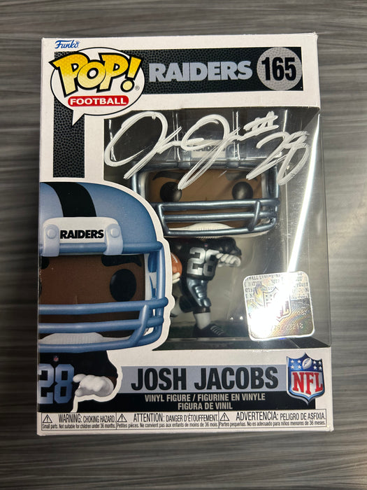 Funko POP! Football: Raiders - Josh Jacobs (Signed/Josh Jacobs/Beckett)(Damaged Box) #165