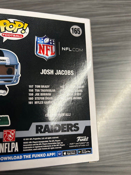 Funko POP! Football: Raiders - Josh Jacobs (Signed/Josh Jacobs/Beckett)(Damaged Box) #165