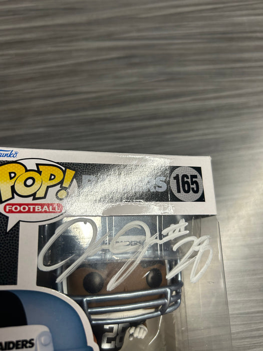 Funko POP! Football: Raiders - Josh Jacobs (Signed/Josh Jacobs/Beckett)(Damaged Box) #165