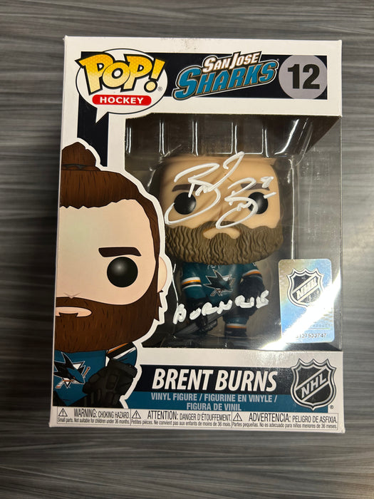 Funko POP! Hockey: San Jose Sharks - Brent Burns (Signed/Brent Burns/Fanatics)(Damaged Box) #12