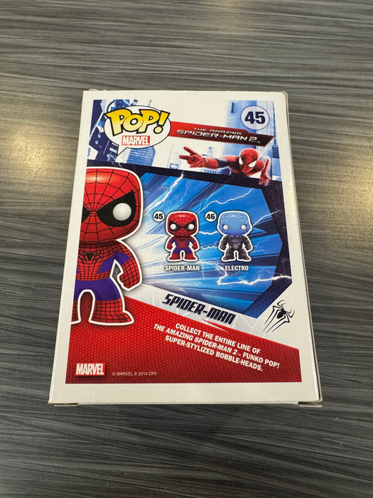 Funko POP! Marvel: The Amazing Spiderman 2 - Spider-Man (Damaged Box) #45