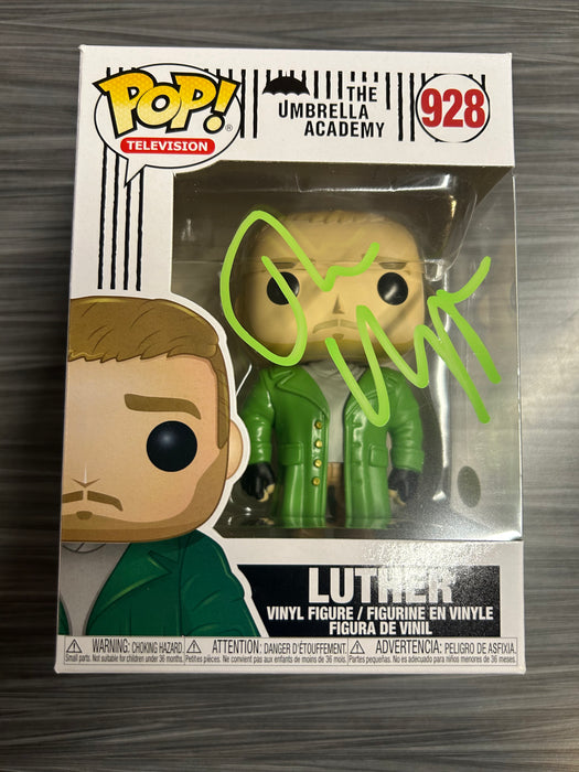 Funko POP! Television: The Umbrella Academy - Luther (Signed/Tom Hopper/JSA)(Damaged Box) #928