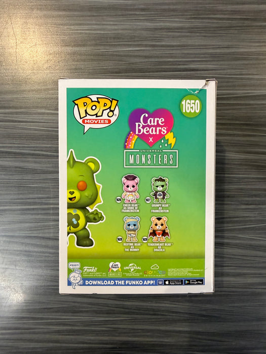 Funko POP! Movies: Care Bears x Monsters - Good Luck Bear As Gill-man (Funko 5000 Pcs)(Damaged Box*) #1650