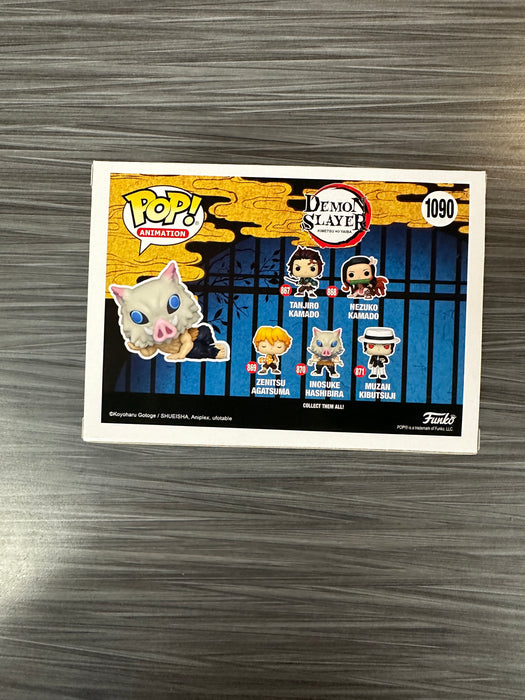 Funko POP! Animation: Inosuke Hashibira (Original Special Edition Sticker)(Signed/Bryce Papenbrook/JSA) #1090