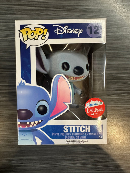 Funko POP! Disney: Stitch (Flocked)(Fugitive Toys)(Damaged Box) #12