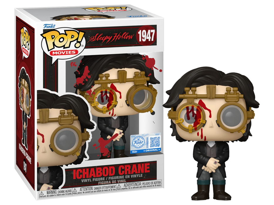 Funko POP! Movies: Sleepy Hollow - Ichabod Crane [Bloody] (Entertainment Earth/Funko Sticker) #1947