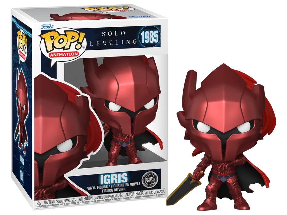 Funko POP! Animation: Solo Leveling - Igris [Blood-Red Commander] (CHASE)(Damaged Box) #1985