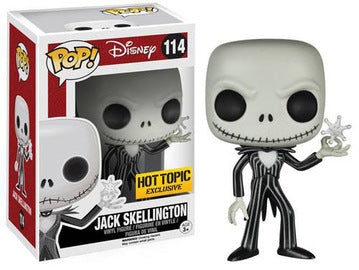 Funko POP! Disney: Jack Skellington [SnowFlake](Hot Topic)(Damaged Box) #114