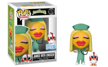 Funko POP! Television: The Muppets - Janice With Chicken (Funko Sticker)(Damaged Box) #1679