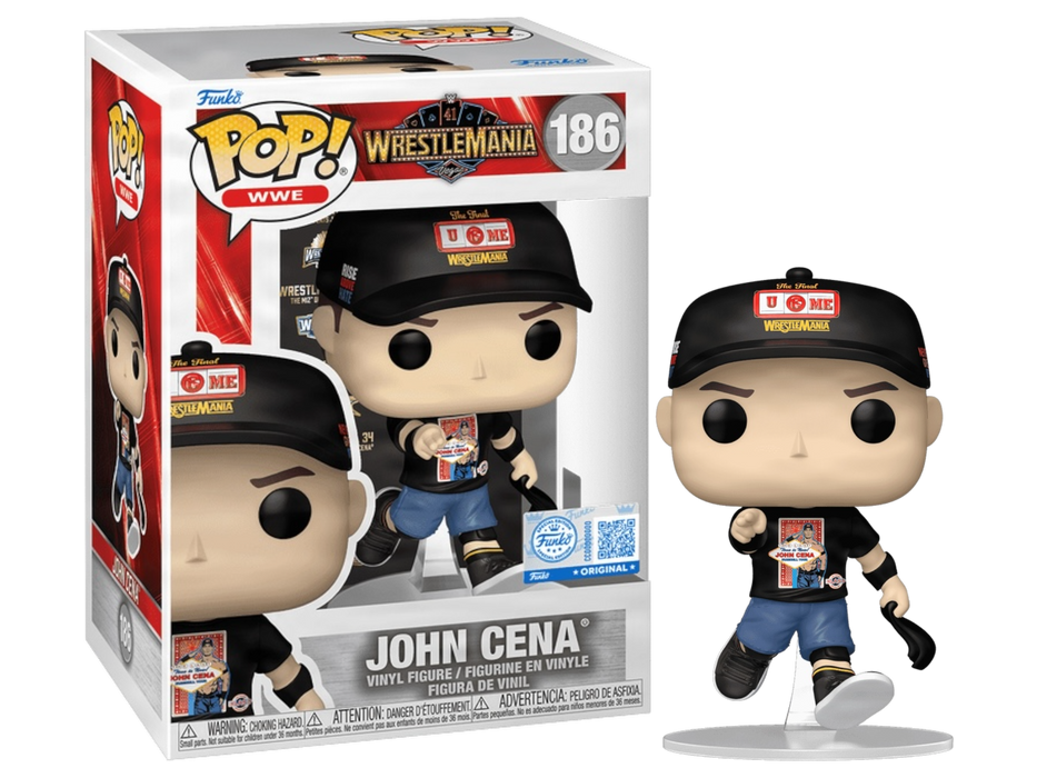 Funko POP! WWE: John Cena [Wrestlemania] (Fanatics/Funko Sticker) #186